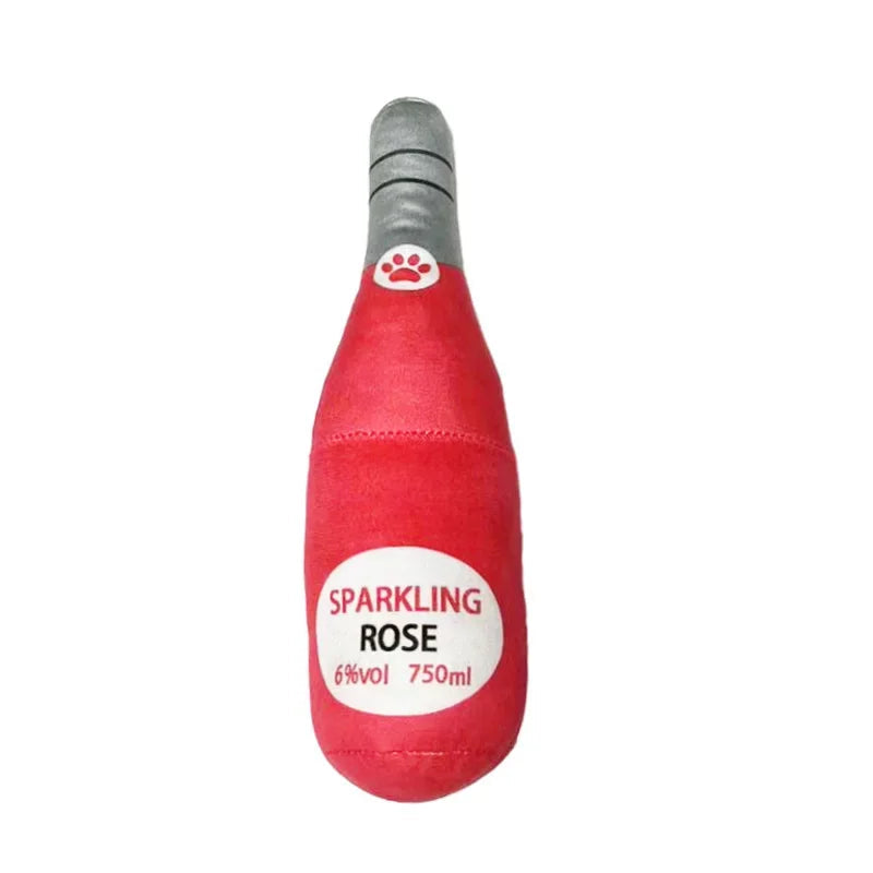 Plush Dog Toys Beer Bottle