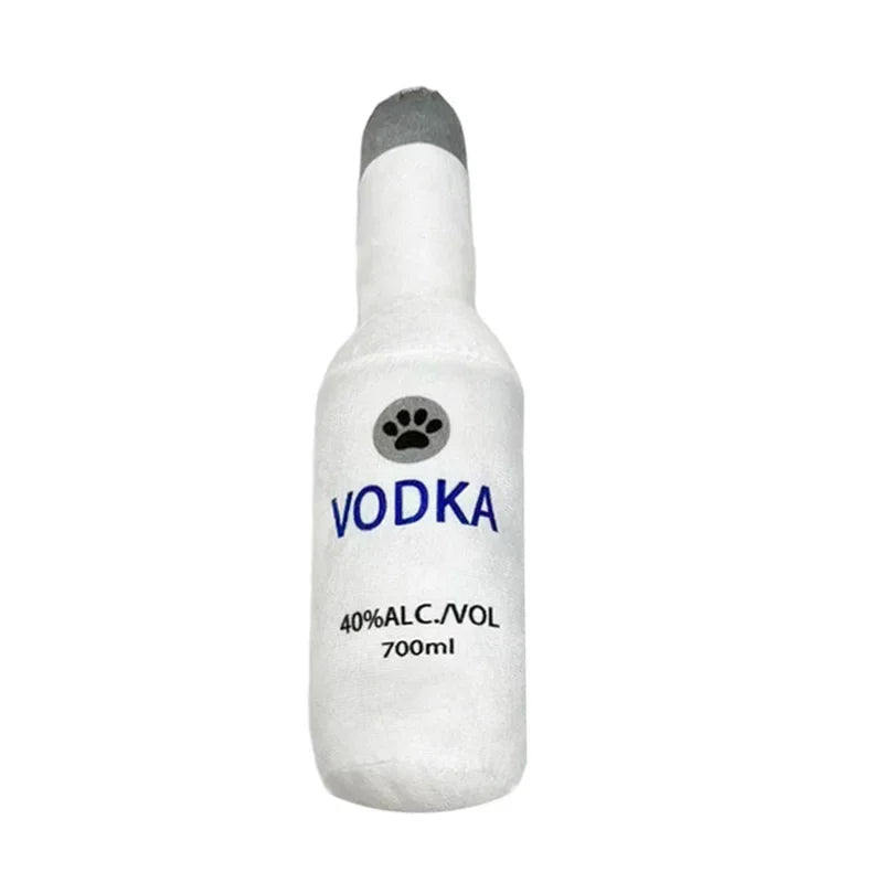 Plush Dog Toys Beer Bottle